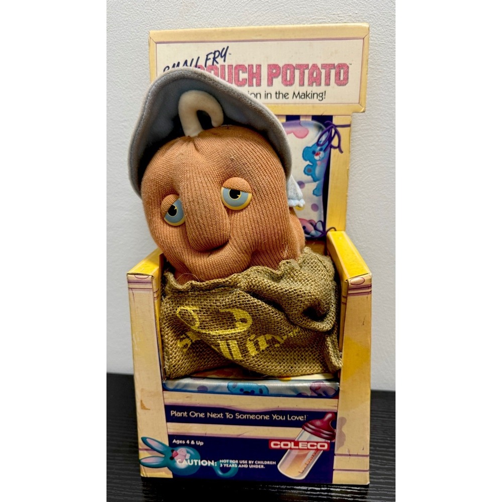 VINTAGE 1987 COLECO SMALL FRYCOUCH POTATO NEVER REMOVED FROM PACKAGING